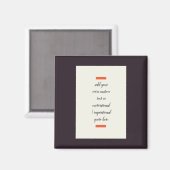 独自の作成/やる気を起こさせる感動的引用文 マグネット (正面/裏面)