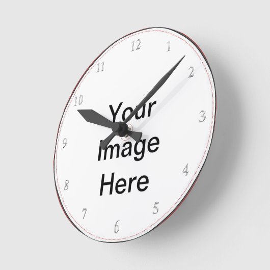 独自の作成 – イメージの追加のカスタム文字 ラウンド壁時計 (傾斜)