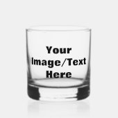 独自の作成 ウイスキーグラス (正面)