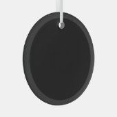 独自の作成 – カスタマイズ可能空白の ガラスオーナメント (正面右)