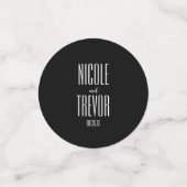 独自の作成 – カスタムブラックテーブル紙吹雪 コンフェッティ (スモール正面)