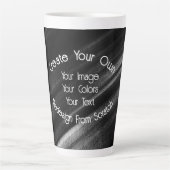 独自の作成 カフェラテマグ (正面)