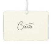 独自の作成 カーエアーフレッシュナー (裏面)