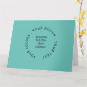 独自の作成 カード (黄色い花)