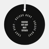 独自の作成 ガラスオーナメント (裏面)