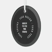 独自の作成 ガラスオーナメント (正面左)