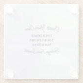 独自の作成 ガラスコースター (裏面)