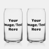 独自の作成 ガラス缶 (正面)