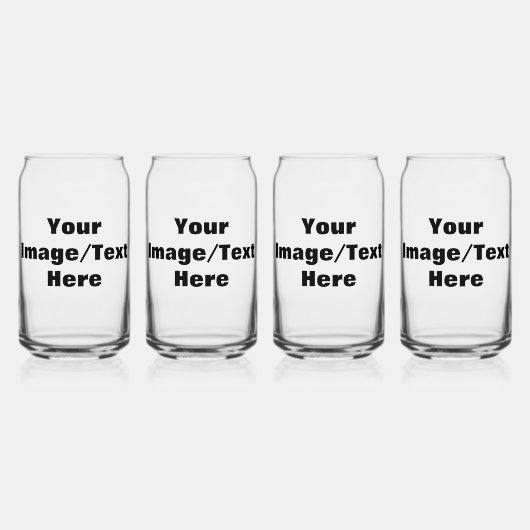 独自の作成 ガラス缶 (正面)