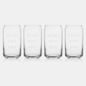 独自の作成 ガラス缶 (正面)