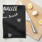 独自の作成 キッチンタオル (四つ折り)