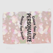 独自の作成 ゴルフタオル (横)