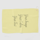 独自の作成 ゴルフタオル (横)