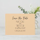 独自の作成 – シンプルなミニマリスト セーブザデート (スタンド正面)