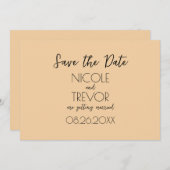 独自の作成 – シンプルなミニマリスト セーブザデート (正面/裏面)