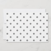 独自の作成 – シンプルレトロ水玉模様 セーブザデート (裏面)