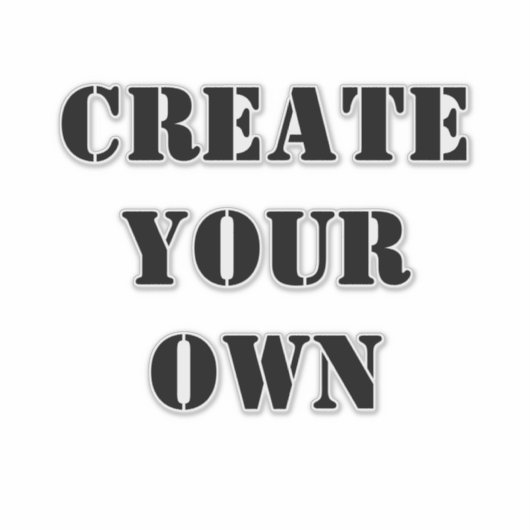 独自の作成 シール (正面)