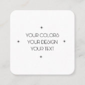 独自の作成 スクエア名刺 (正面)