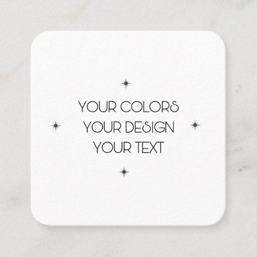 独自の作成 スクエア名刺 (正面)