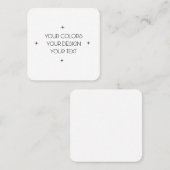 独自の作成 スクエア名刺 (正面/裏面)