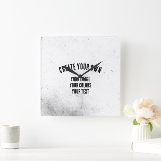 独自の作成 スクエア壁時計 (ホーム)