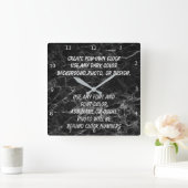 独自の作成 スクエア壁時計 (ホーム)