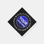 独自の作成 スタンダードカクテルナプキン (角)