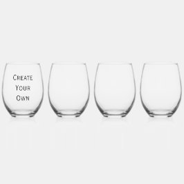 独自の作成 ステムなしワイングラス