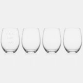 独自の作成 ステムなしワイングラス (裏面)