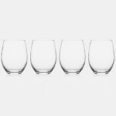 独自の作成 ステムなしワイングラス (左)