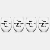 独自の作成 ステムなしワイングラス (正面)