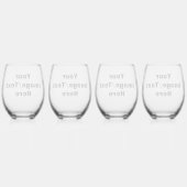 独自の作成 ステムなしワイングラス (裏面)