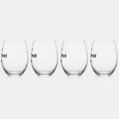 独自の作成 ステムなしワイングラス (左)