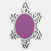 独自の作成 – スノーフレークピューターオーナメント (右)