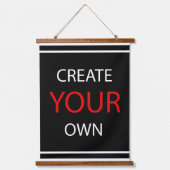 独自の作成 – セッパーソナライズされたト/ポートレート 吊り下げ型タペストリー (正面)