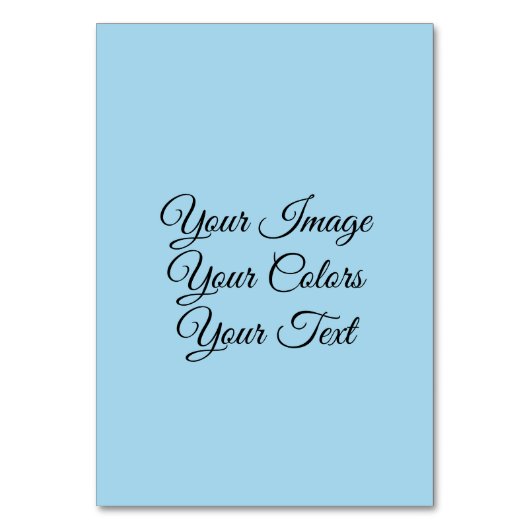 独自の作成 テーブルナンバー (正面)