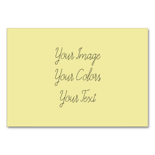 独自の作成 テーブルナンバー (正面)