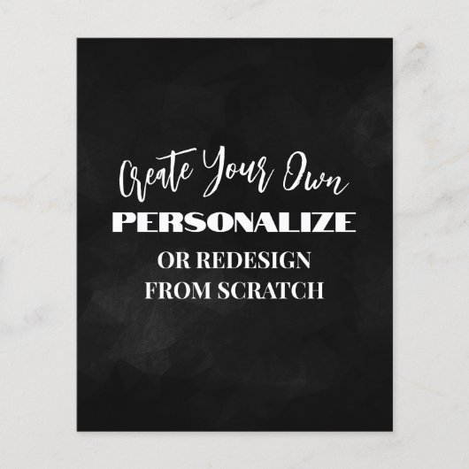 独自の作成 – デザインカスタムa チラシ (正面)