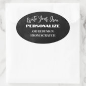 独自の作成 – デザインカスタムa 楕円形シール (バッグ)