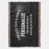 独自の作成 – デザイン独自のカスタム スローブランケット (正面縦)