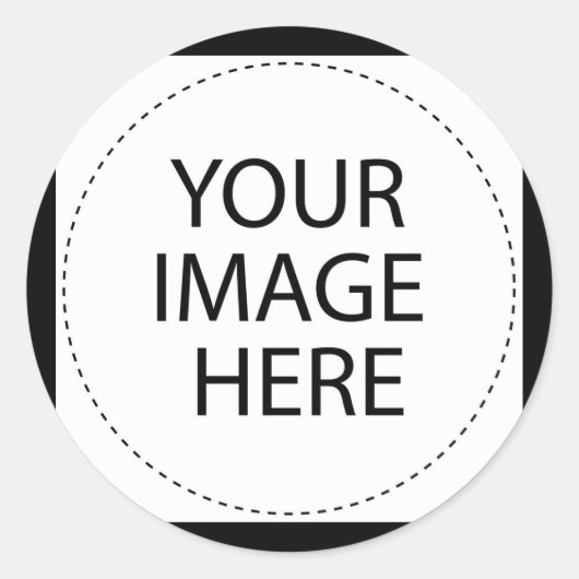 独自の作成 – デザイン独自空白の- ラウンドシール (正面)