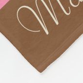 独自の作成 – ナポリお洒落タンストライプ フリースブランケット (角)