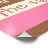 独自の作成 – ナポリお洒落タンストライプ ポスター (コーナー)