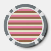 独自の作成 – ナポリお洒落タンストライプ ポーカーチップ (裏面)