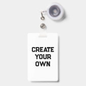 独自の作成 バッジ (Front with Retractable)