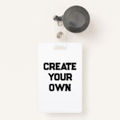 独自の作成 バッジ (正面リトラクタブル付き)