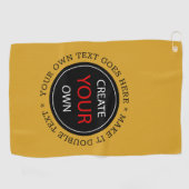 独自の作成 – パーソナライズされた、ブランド/カスタム ゴルフタオル (横)