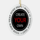 独自の作成 – パーソナライズされた、ブランド/カスタム セラミックオーナメント (右)