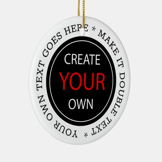 独自の作成 – パーソナライズされた、ブランド/カスタム セラミックオーナメント (右)
