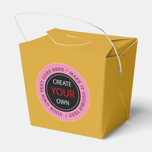 独自の作成 – パーソナライズされた、ブランド/カスタム フェイバーボックス (裏面サイド)